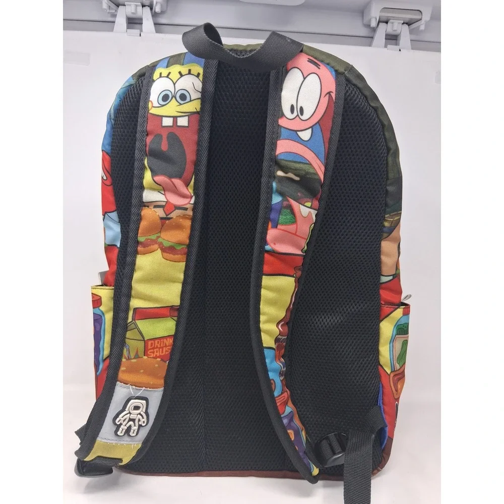 Space Junk SpongeBob SquarePants Backpack All Over Print Krabby Patty Bag design
